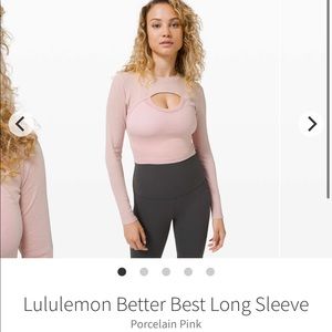 Lululemon Better Best long sleeve shirt